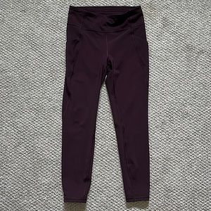 Lululemon Wunder Under Plum Legging